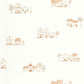 Walk In The Village Once Upon A Time Wallpaper - Brique - Casadeco - 200848303 - Premier Wallcovering