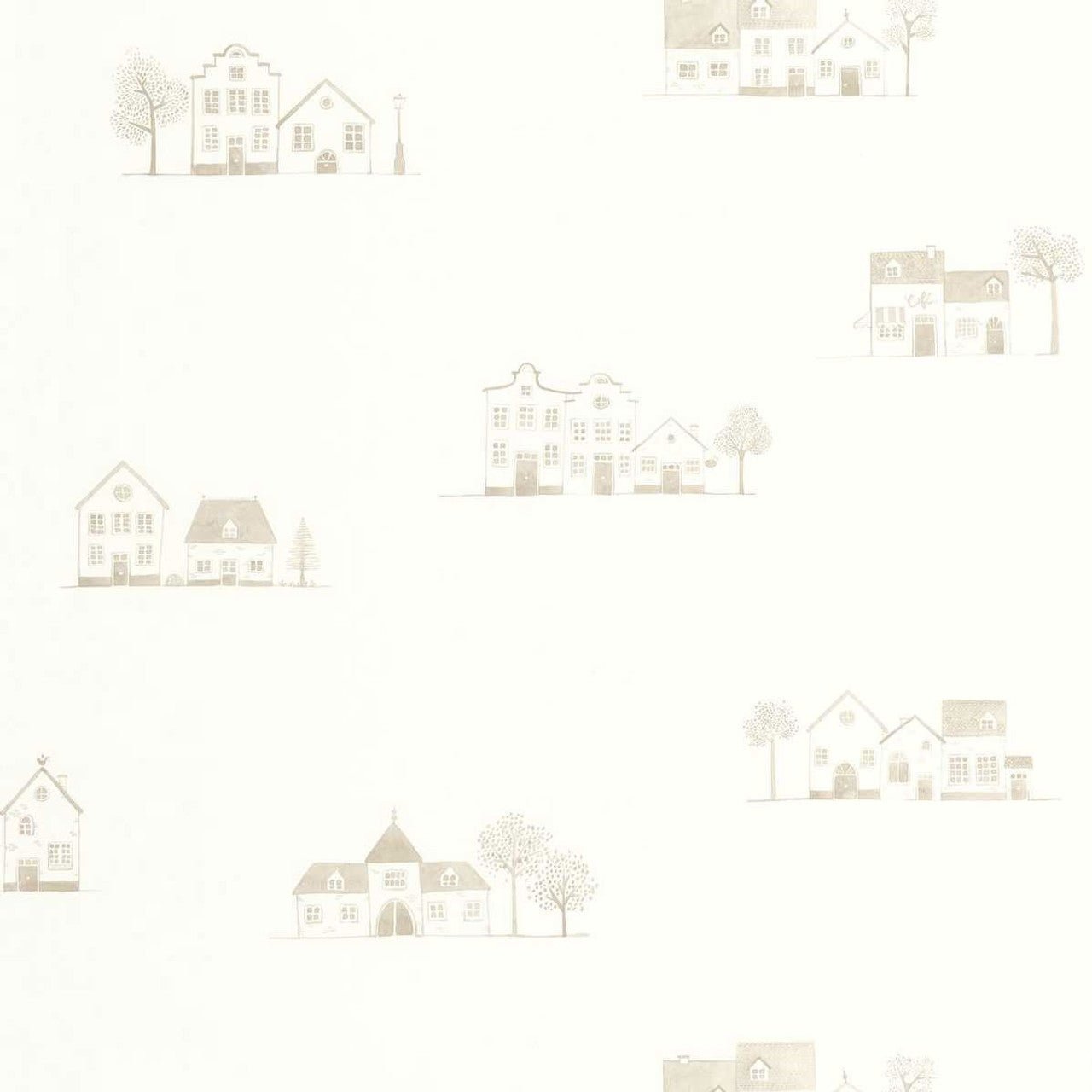 Walk In The Village Once Upon A Time Wallpaper - Lin - Casadeco - 200841221 - Premier Wallcovering