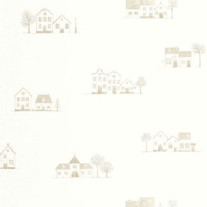 Walk In The Village Once Upon A Time Wallpaper - Lin - Casadeco - 200841221 - Premier Wallcovering