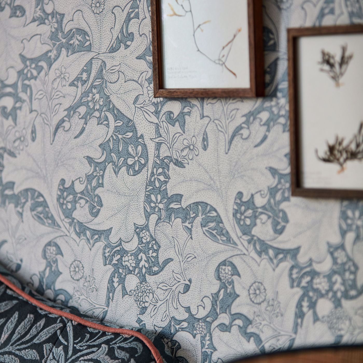 Wallflower Wallpaper - Woad Blue - 217187 - Morris & Co - Premier Wallcovering