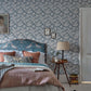 Wallflower Wallpaper - Woad Blue - 217187 - Morris & Co - Premier Wallcovering