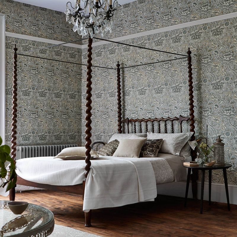 Wandle Wallpaper - Grey/Stone - Morris & Co - 216826 - Morris Wallpaper