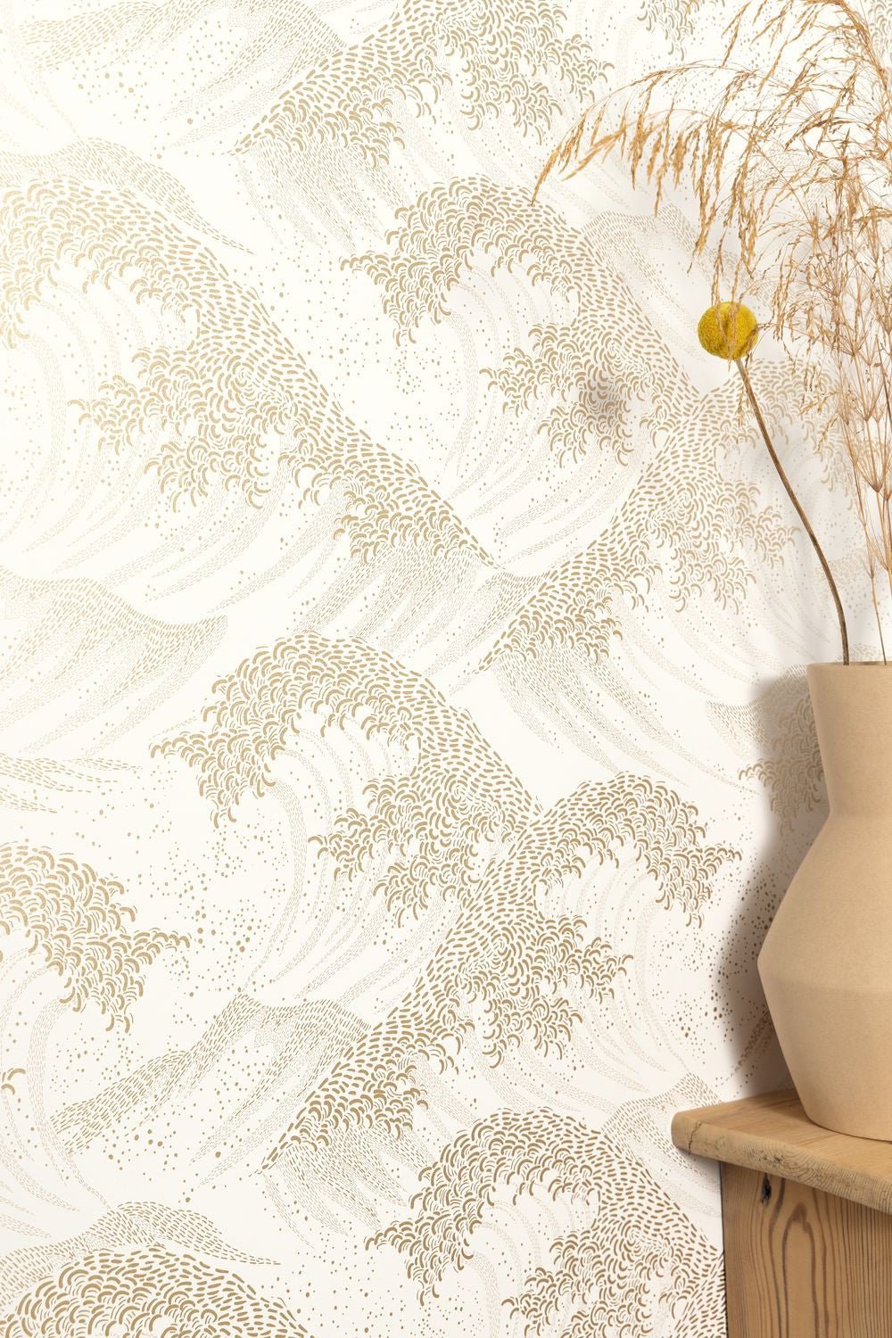 Waves Wallpaper - Blanc  - Caselio - 104360262