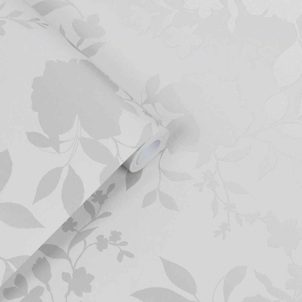 Westbourne Wallpaper - Silver - Laura Ashley - 118485 - Premier Wallcovering