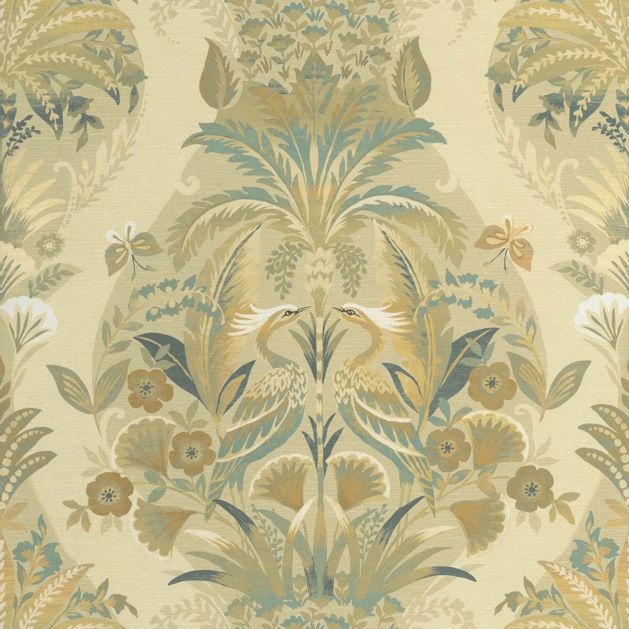 Whisper Heritage Wallpaper - Pistache - Casadeco - 201227293 - Premier Wallcovering