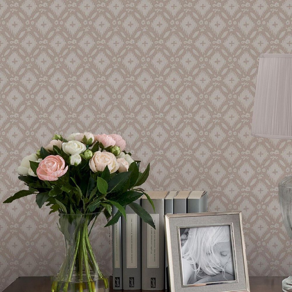 Whitebrook Wallpaper - Dove Grey - Laura Ashley - 118474 - Premier Wallcovering