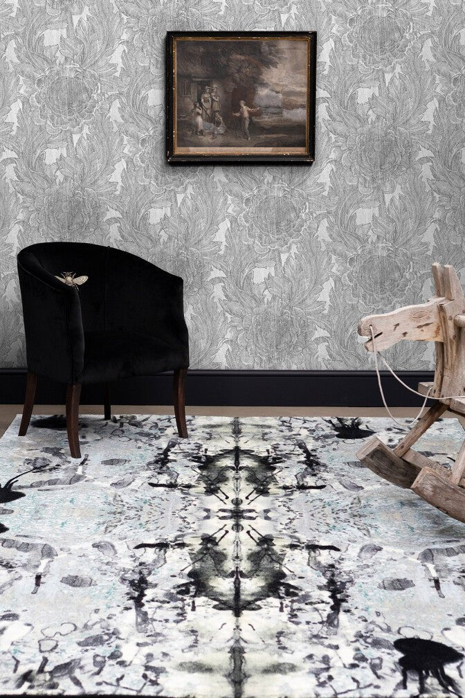 Whitewash Rose Wallpaper - Original - Timorous Beasties - STCO/WWR/SMM/01 - Premier Wallcovering