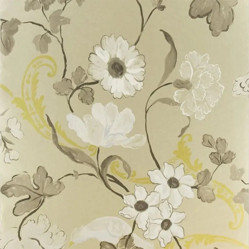 Whitewell Wallpaper - Gold - P505/05 - Designers Guild