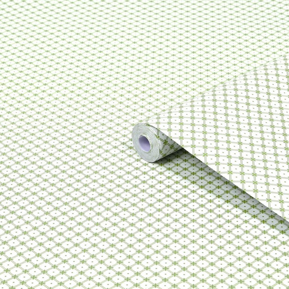 Wickerwork Wallpaper - Leaf Green - Laura Ashley - 119848 - Premier Wallcovering