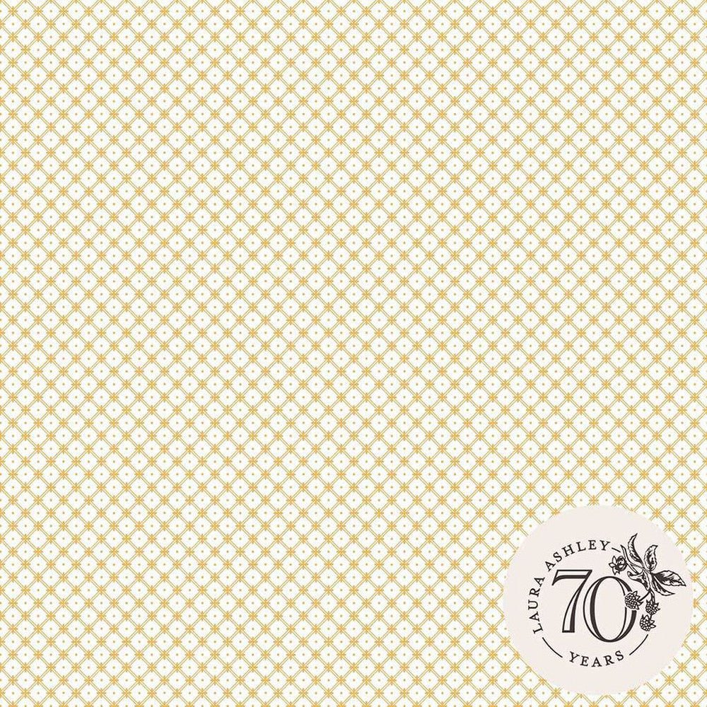 Wickerwork Wallpaper - Pale Ochre Yellow - Laura Ashley - 119849 - Premier Wallcovering