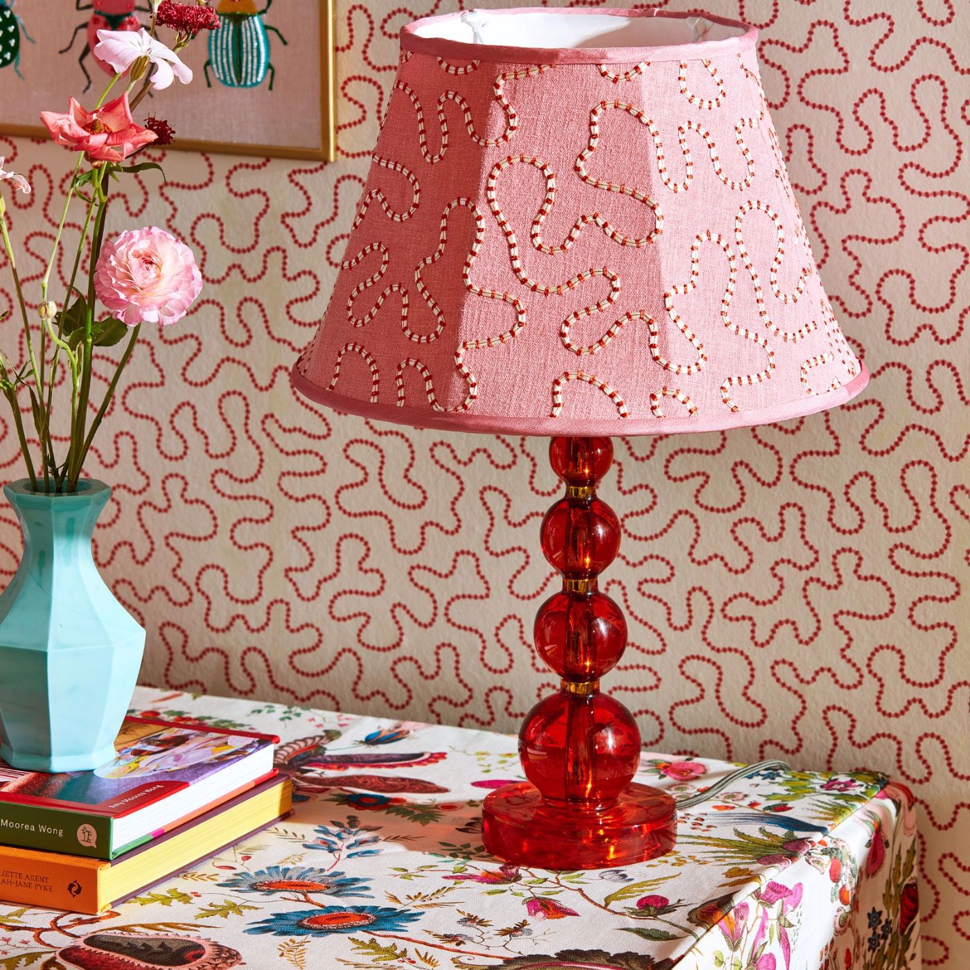 Wiggle Wallpaper - Peridot/Rose Quartz - Harlequin - HSRW113064