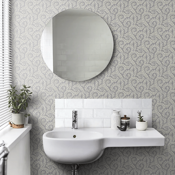 Wild Ferns Wallpaper - Grey - Boråstapeter - 2256 - Premier Wallcovering