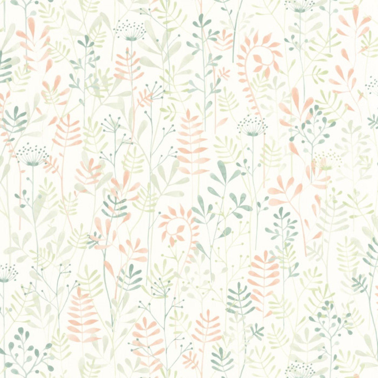Wild Garden Once Upon A Time Wallpaper - Vert Amande - Casadeco - 88327742 - Premier Wallcovering
