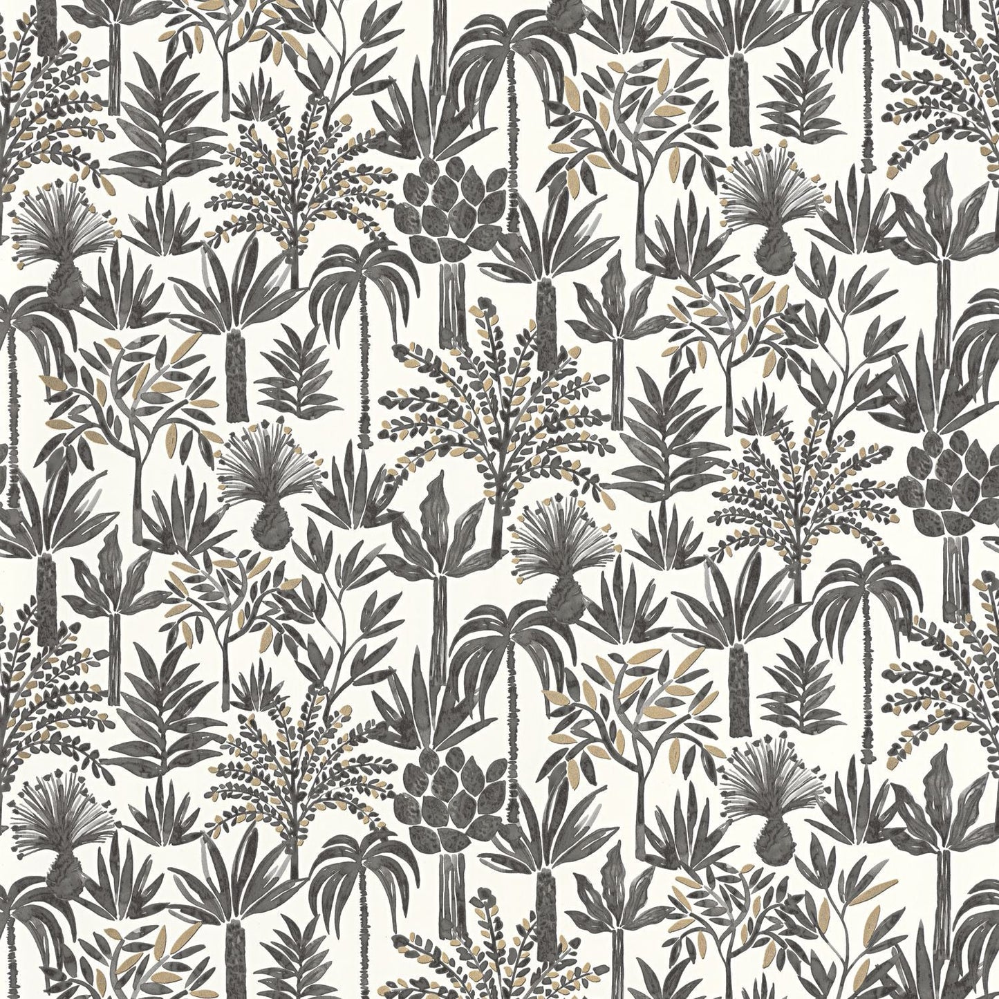 Wild Life Wallpaper - Blanc Noir - Caselio - 104350957