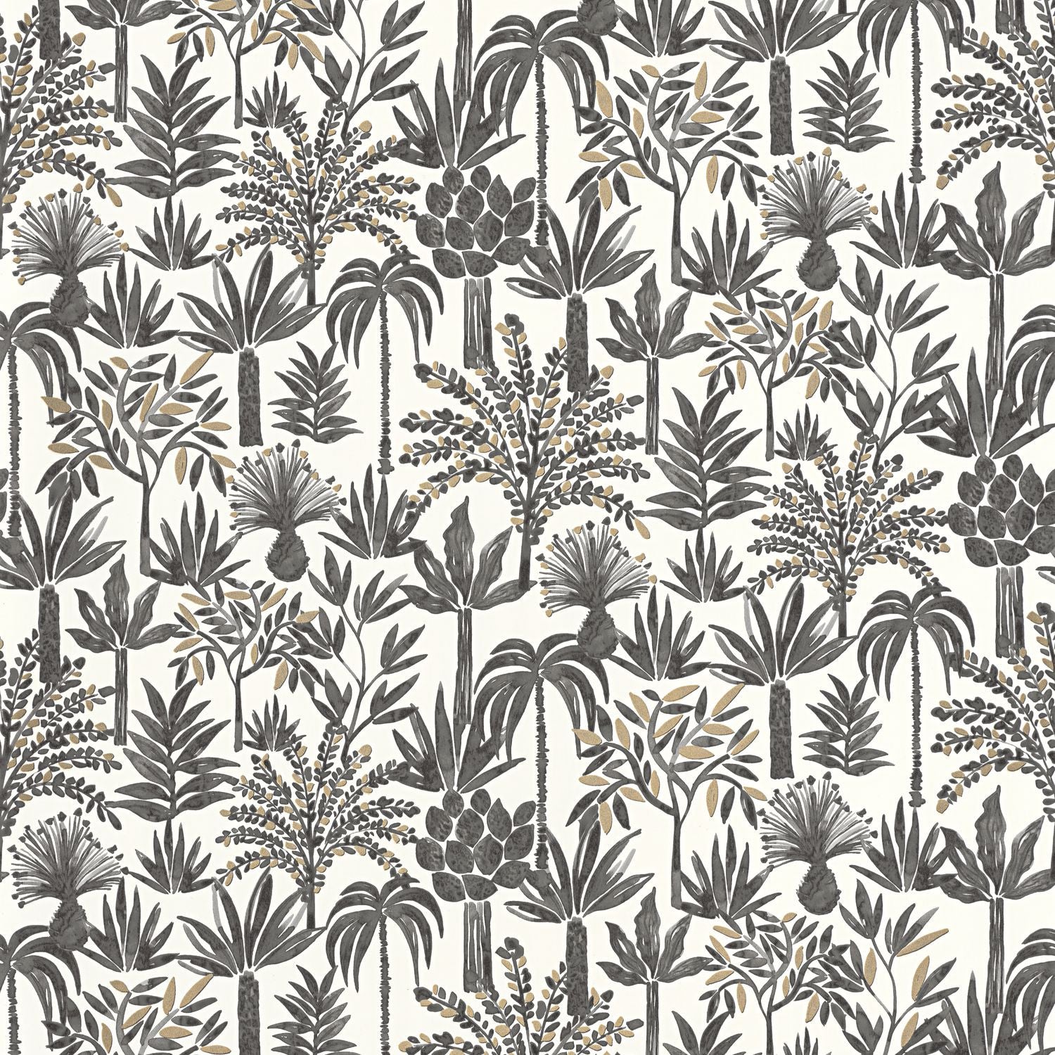 Wild Life Wallpaper - Blanc Noir - Caselio - 104350957