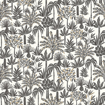 Wild Life Wallpaper - Blanc Noir - Caselio - 104350957