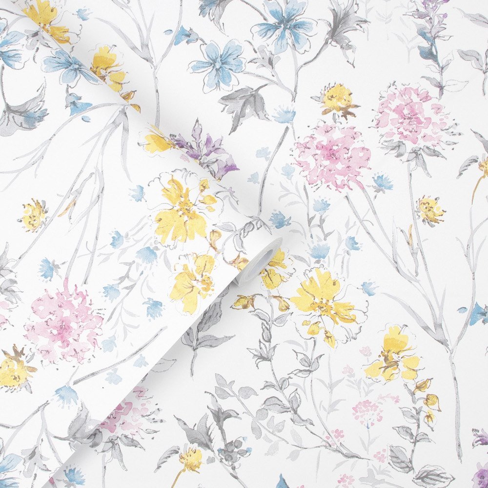 Wild Meadow Wallpaper - Multi - Laura Ashley - 113363 - Premier Wallcovering