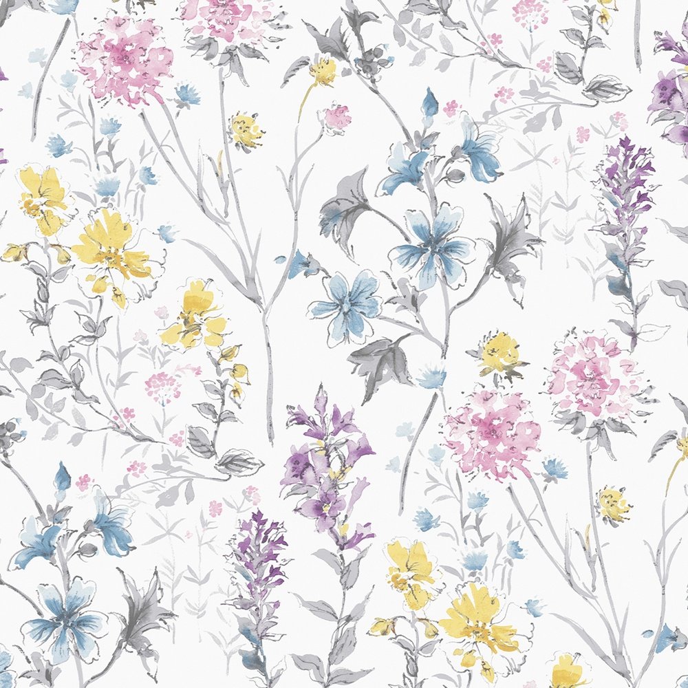 Wild Meadow Wallpaper - Multi - Laura Ashley - 113363 - Premier Wallcovering