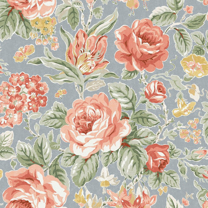 Wild Roses Wallpaper - Ochre Yellow - Laura Ashley - 122753 - Premier Wallcovering