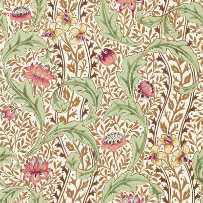 Wild Tulip & Vine Wallpaper - Rose/Linen - Morris & Co - 217579 - Morris Wallpaper