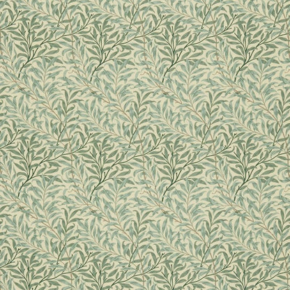 Willow Boughs Fabric - Cream/Pale Green - Morris & Co - 226703 - Premier Wallcovering