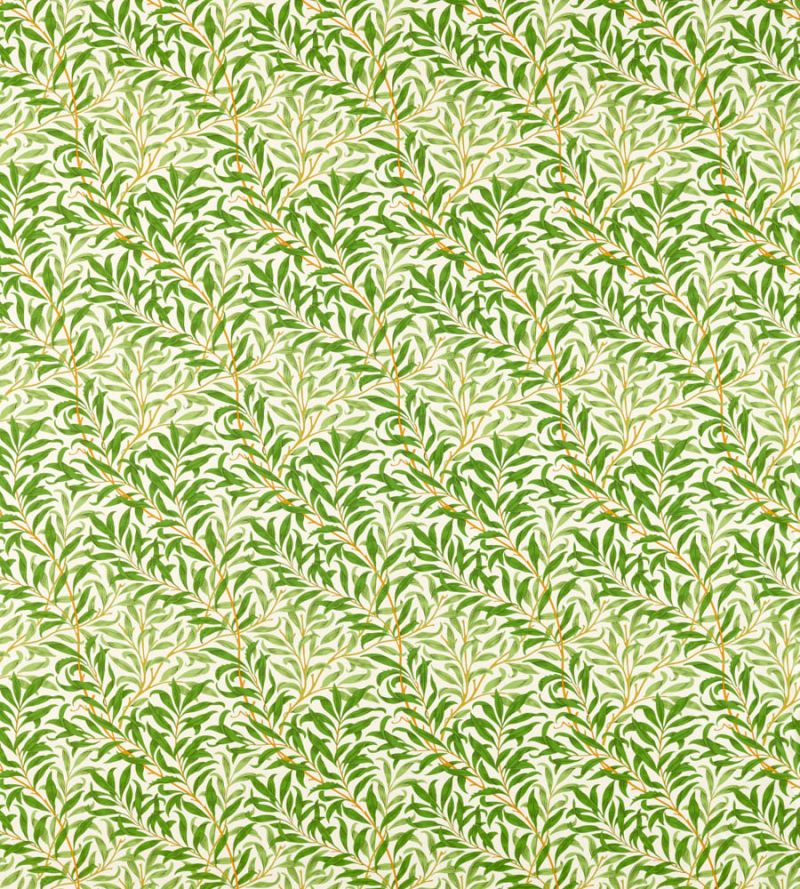 Willow Boughs Fabric - Leaf Green - Morris & Co - 226978 - Premier Wallcovering