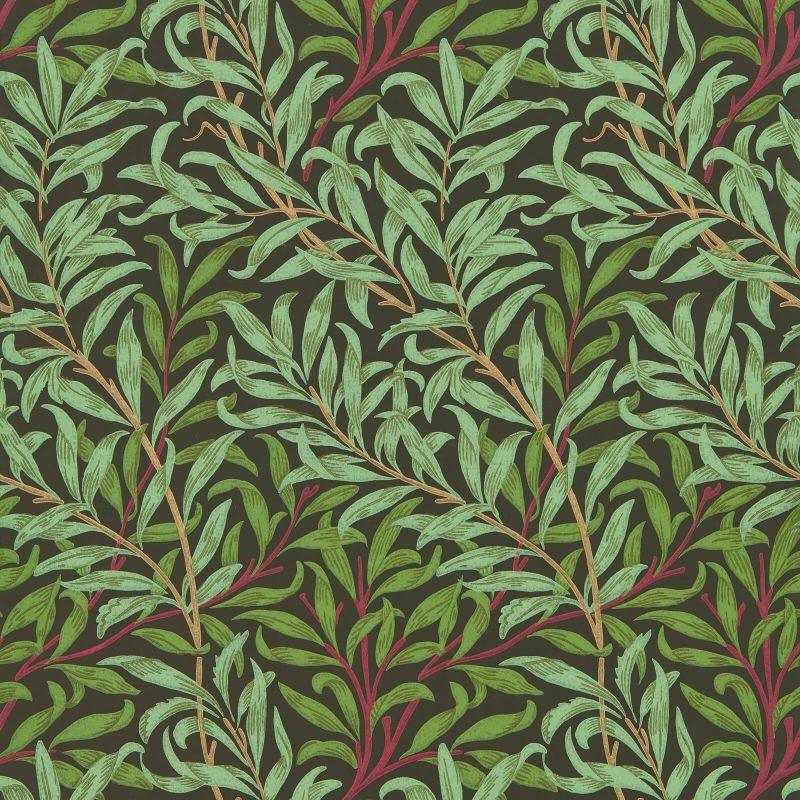 Willow Boughs Wallpaper - Bitter Chocolate - 216950 - Morris & Co - Premier Wallcovering
