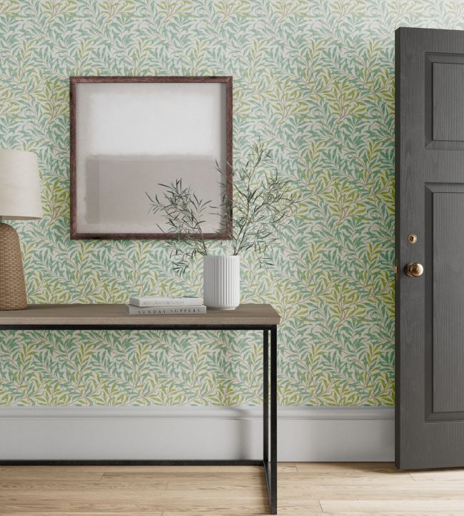 Willow Boughs Wallpaper - Willow/Seaglass - 217083 - Morris & Co - Premier Wallcovering