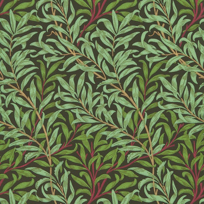 Willow Boughs Wallpaper - Bitter Chocolate - Morris & Co - 216950 - Morris Wallpaper