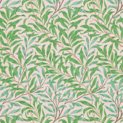 Willow Boughs Wallpaper - Pink/Leaf Green - Morris & Co - 216949 - Morris Wallpaper