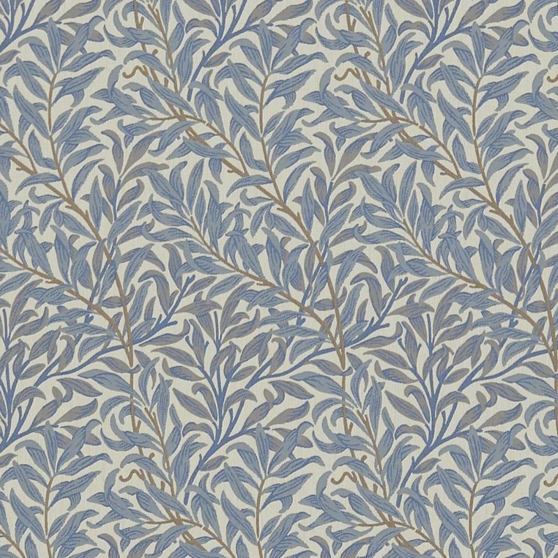 Willow Boughs Weave Fabric - Mineral/Woad - Morris & Co - 230291 - Premier Wallcovering