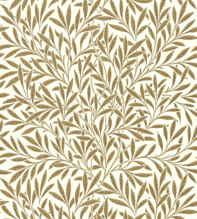 Willow Wallpaper - Cream/Brown - 216965 - Morris & Co - Premier Wallcovering