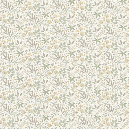 Wilma Wallpaper - Green / Yellow - Boråstapeter - 38752 - Premier Wallcovering