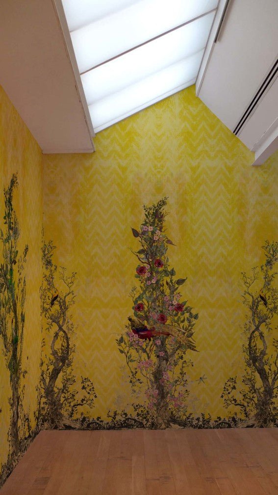 Winchester Superwide Wallpaper Panels - Yellow - Timorous Beasties - RUS/WIN/OBRN/YELW/01 - Premier Wallcovering