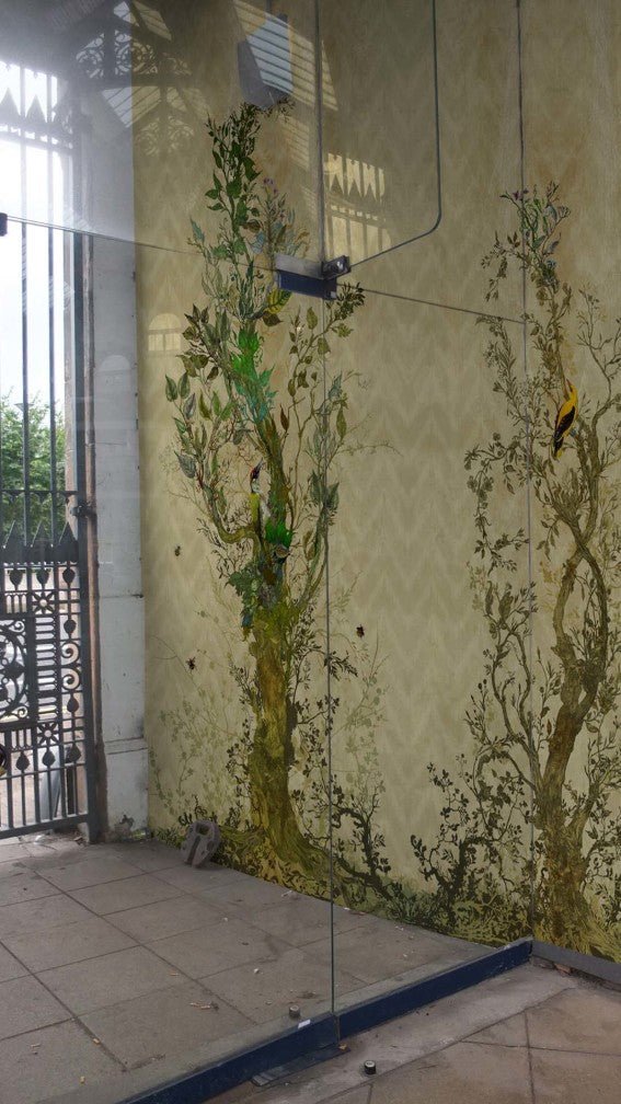 Winchester Superwide Wallpaper Panels - Beige - Timorous Beasties - RUS/WIN/OBRN/BEIGE/01 - Premier Wallcovering