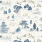 Winnie The Pooh Wallpaper - Bonbon Blue - DDIW217281 - Sanderson