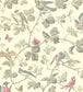 Winter Birds Wallpaper - Rose & Old Olive on Cream - 100/2009 - Cole & Son - Premier Wallcovering