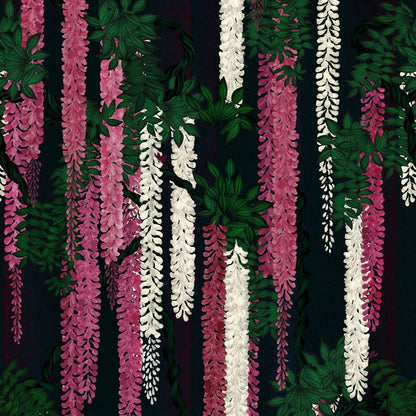 Wisteria Alba Wallpaper - Magenta - Christian Lacroix - PCL7032/01 - Premier Wallcovering