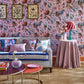 Wonderland Floral Wallpaper - Amethyst/Lapis/Ruby - Harlequin - HSRW113066