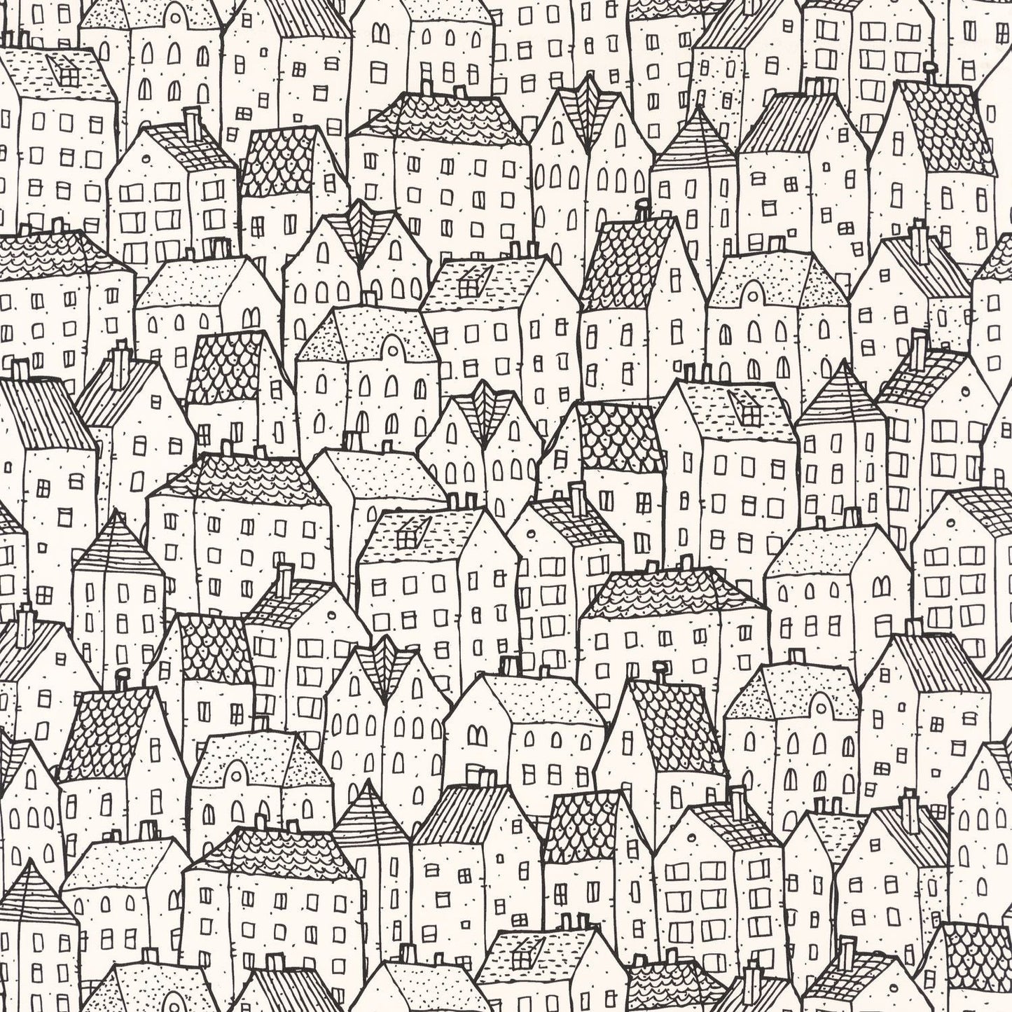 Wonderland Wallpaper - Noir Blanc - Caselio - 101119000
