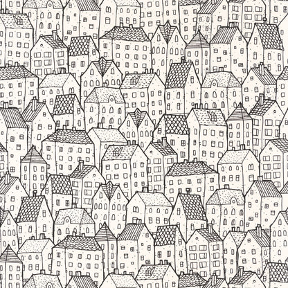 Wonderland Wallpaper - Noir Blanc - Caselio - 101119000