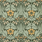 Woodbell & Anemone Wallpaper - Bayleaf/Manilla - Morris & Co - 217575 - Premier Wallcovering