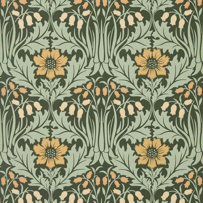 Woodbell & Anemone Wallpaper - Bayleaf/Manilla - Morris & Co - 217575 - Morris Wallpaper