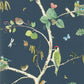 Woodland Chorus Wallpaper - Charcoal - DABW217231 - Sanderson