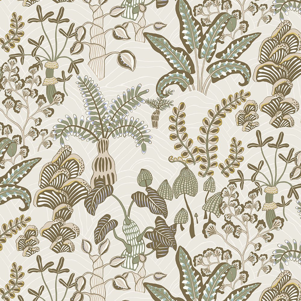 Woodland Floor Wallpaper - Soft Olive - Josephine Munsey - JMW-101231 - Premier Wallcovering
