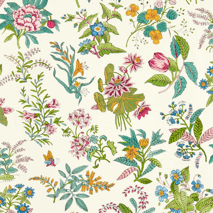 Woodland Floral Wallpaper - Peridot/Ruby/Pearl - HSRW113057 - Harlequin - Premier Wallcovering