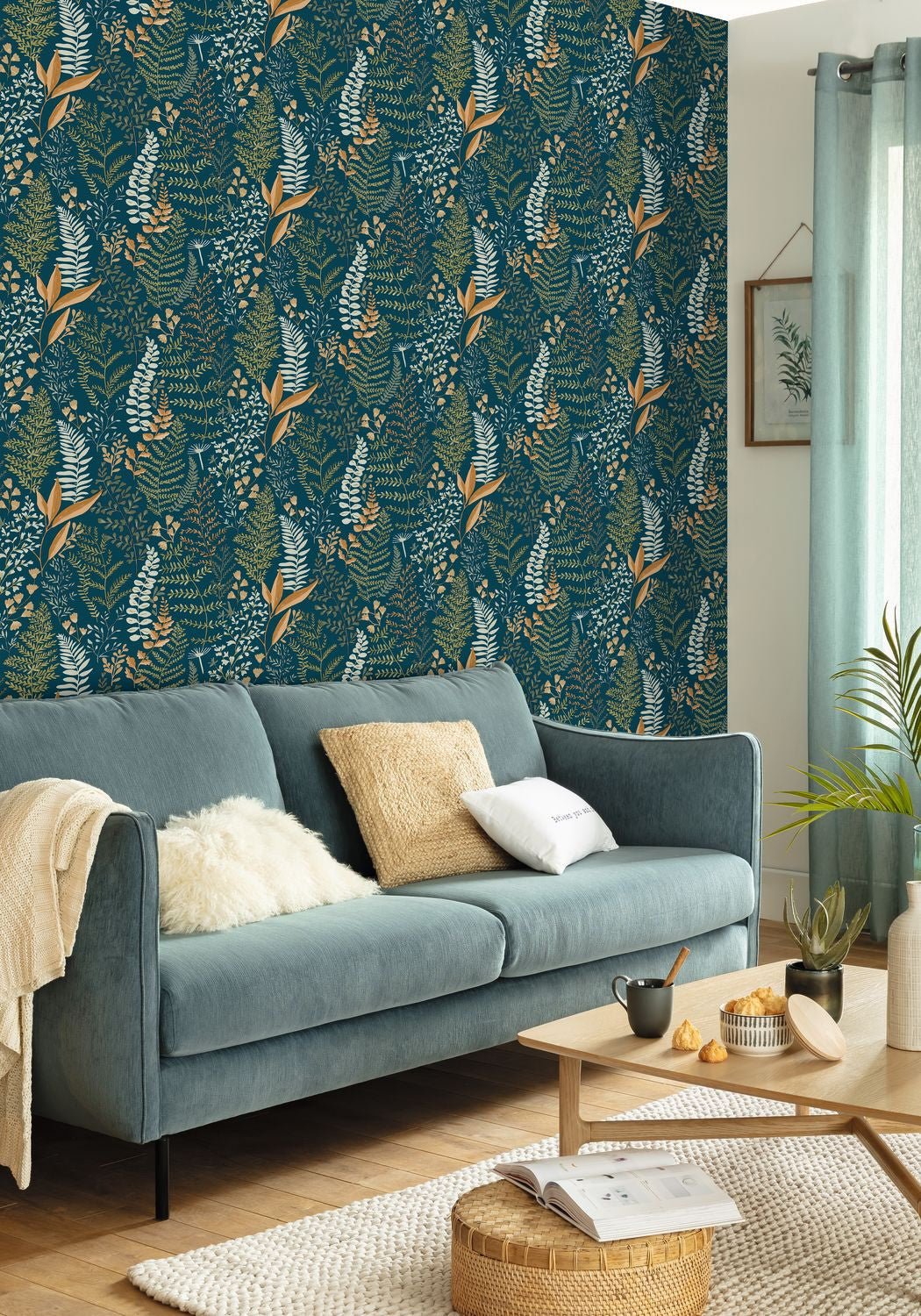 Woodland Wallpaper - Bleu Nuit  - Caselio - 102926671
