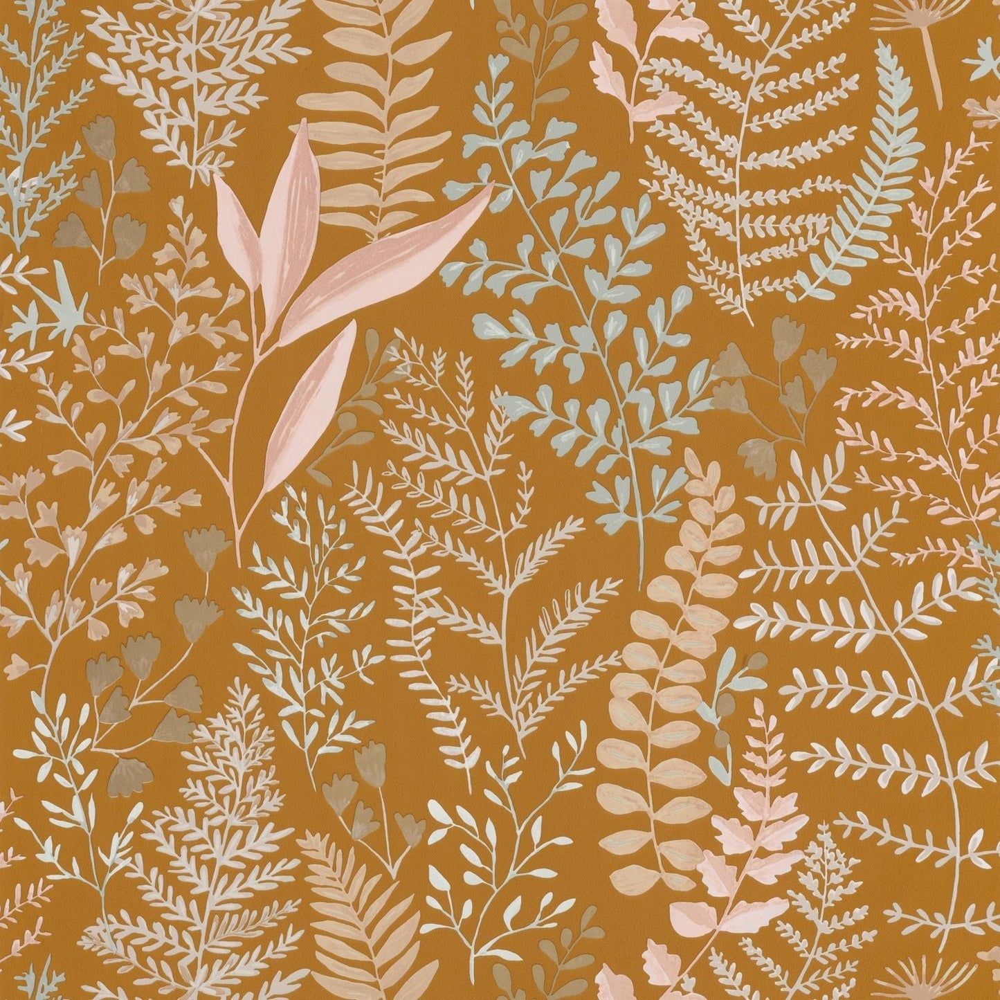 Woodland Wallpaper - Ocre Rose - Caselio - 102922347
