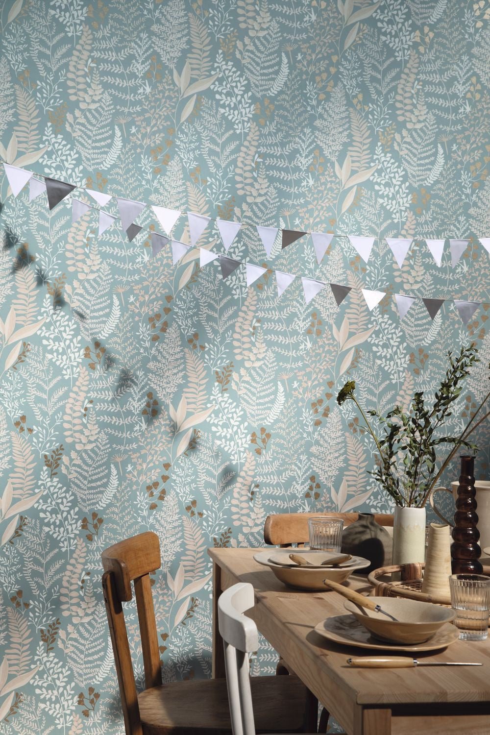 Woodland Wallpaper - Bleu Clair - Caselio - 102926100