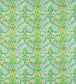 Woodland Weeds Fabric - Orange/Turquoise - Morris & Co - 226991 - Premier Wallcovering
